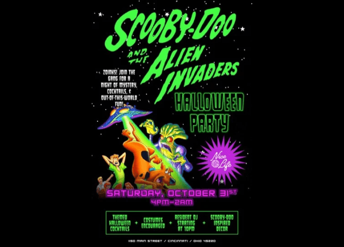 Nice Life Scooby Doo & The Alien Invaders Halloween Party