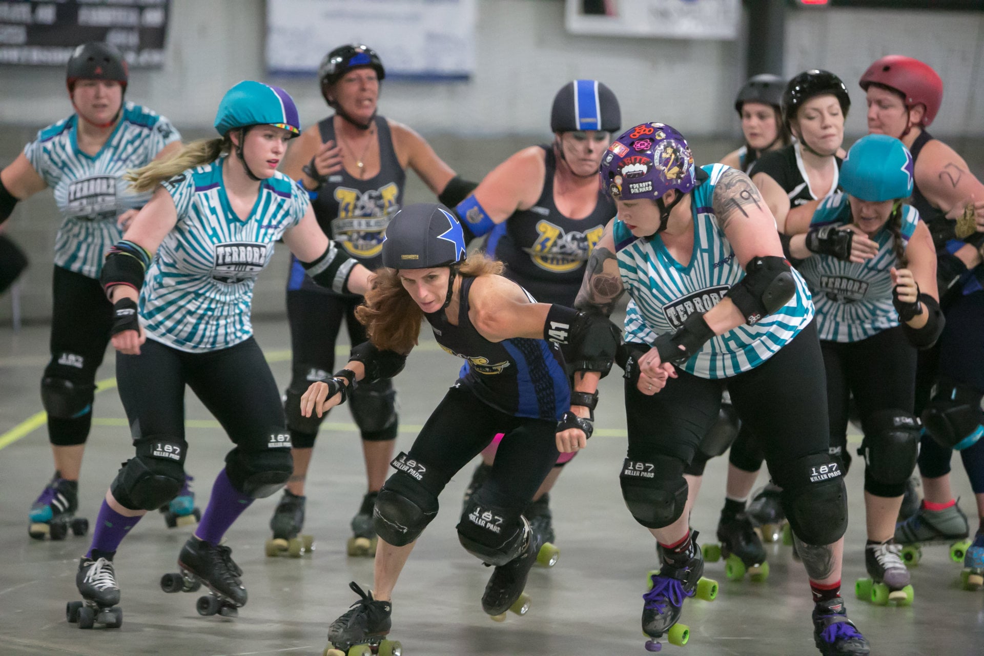 Black-N-Bluegrass Roller Derby vs East Coast Impact